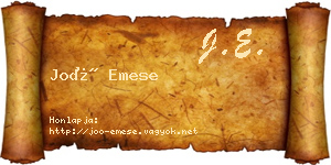 Joó Emese névjegykártya